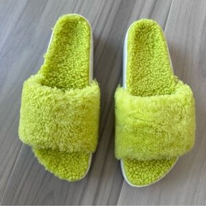 Free People Fleks Cito Slide Lime Green